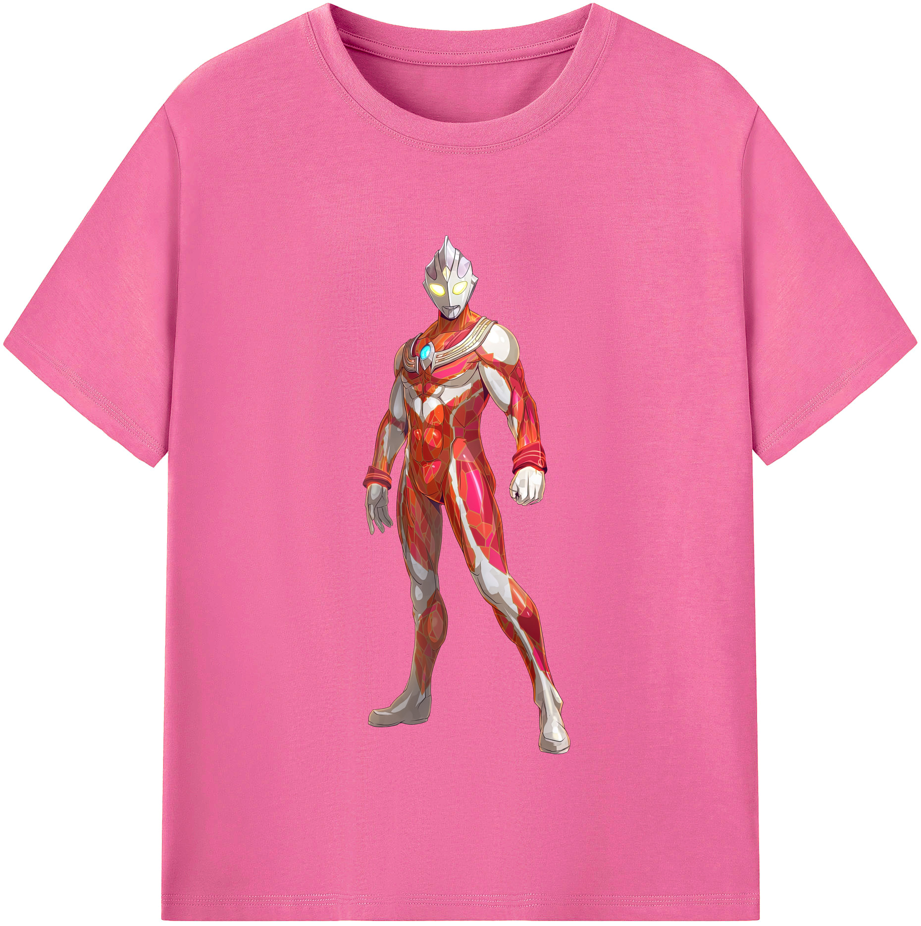 （画像用） ウルトラマン Ultraman レディースカジュアルプリントTシャツ（綿100％）